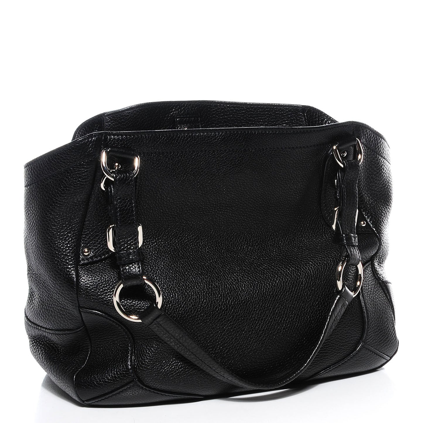 Vitello Daino Shoulder Bag Black