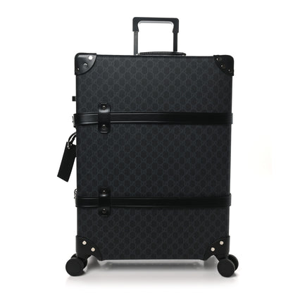 Gucci GG Supreme Monogram Globe-Trotter Carry-On Black Black Grey 1 of 8