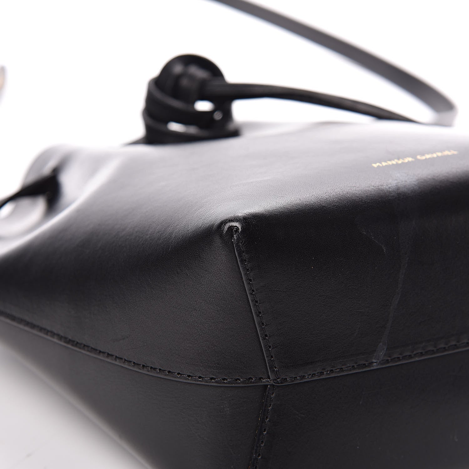 Mansur Gavriel Calfskin Mini Mini Bucket Bag Black Dolly 12 of 18