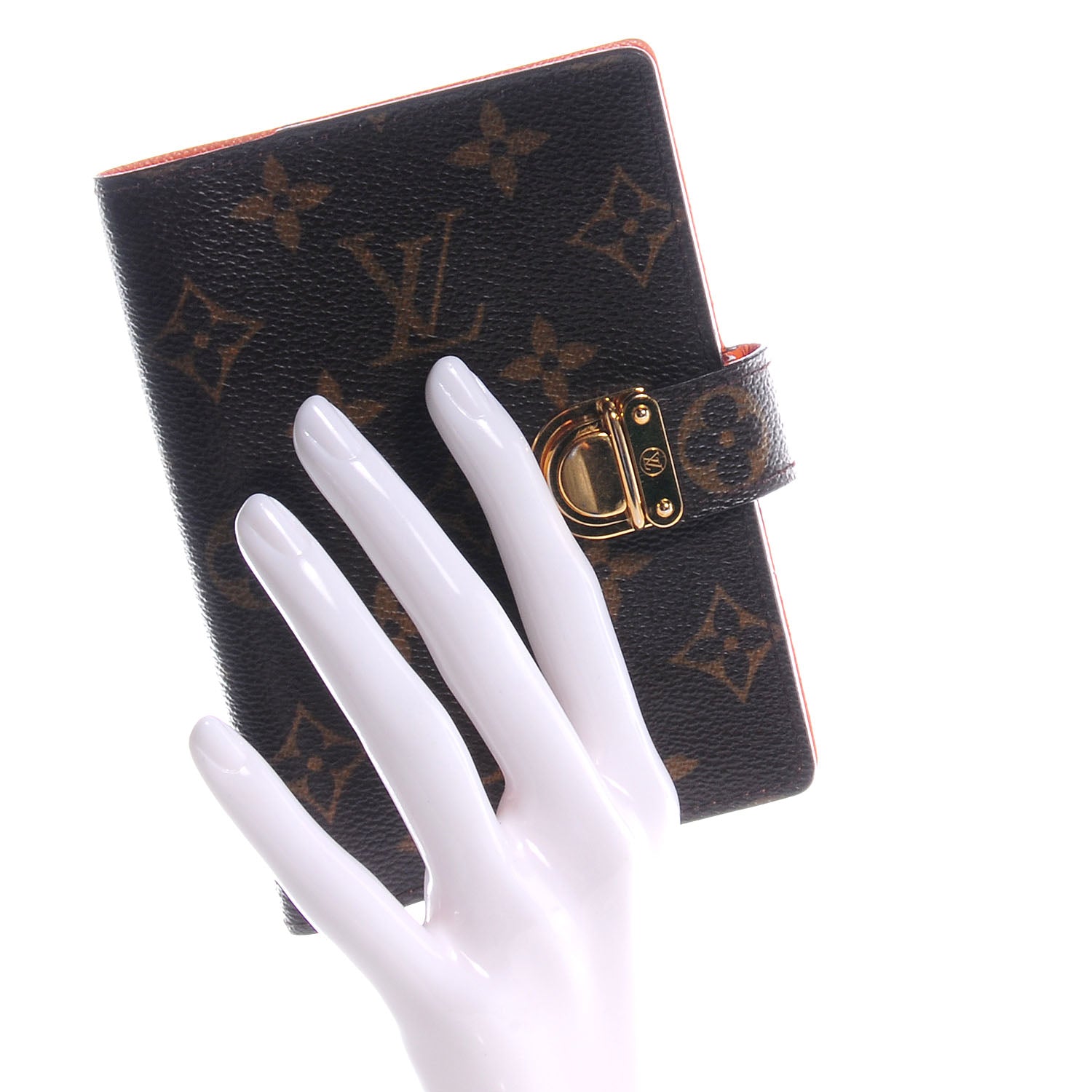 Louis Vuitton Monogram Koala Small Ring Agenda PM Orange 2 of 7