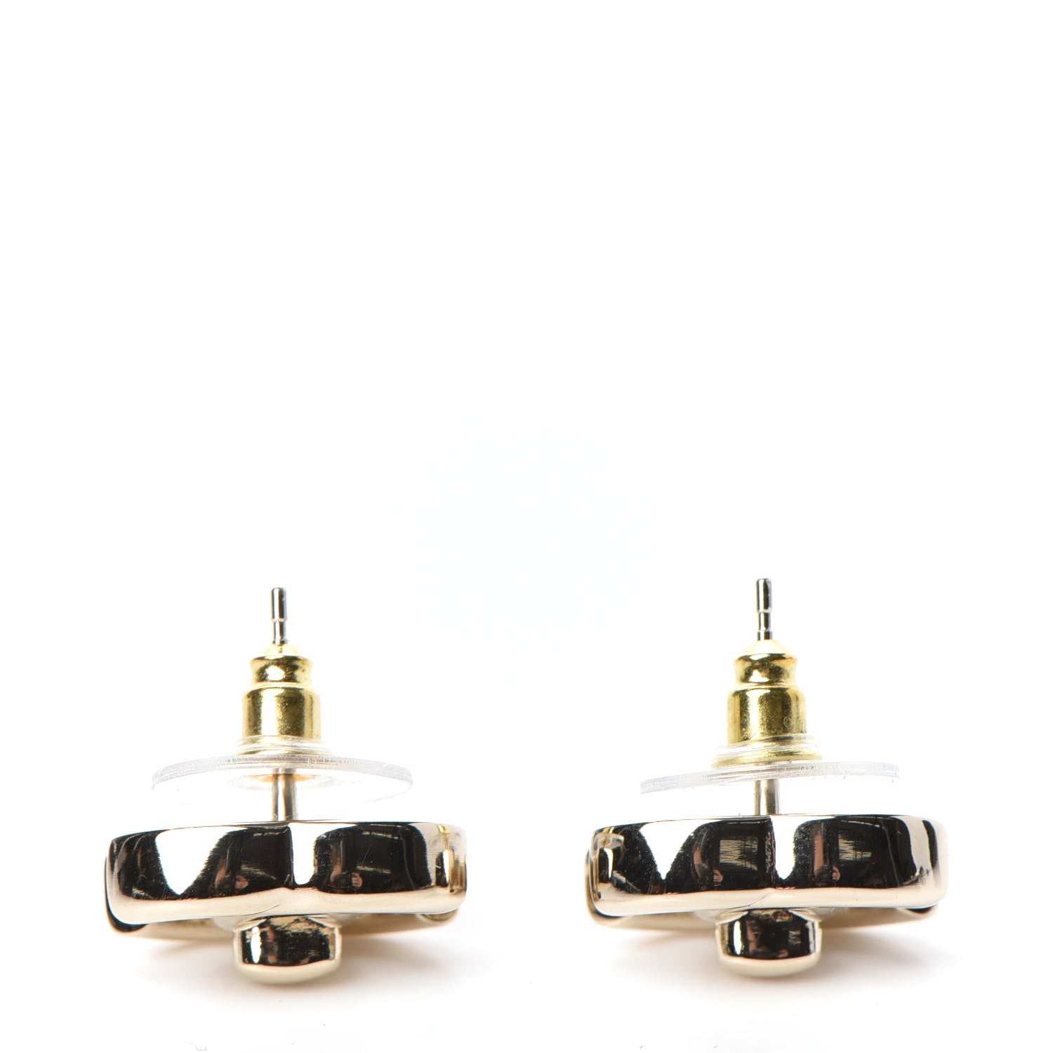 Chanel CC Turnlock Earrings Gold 3 of 5