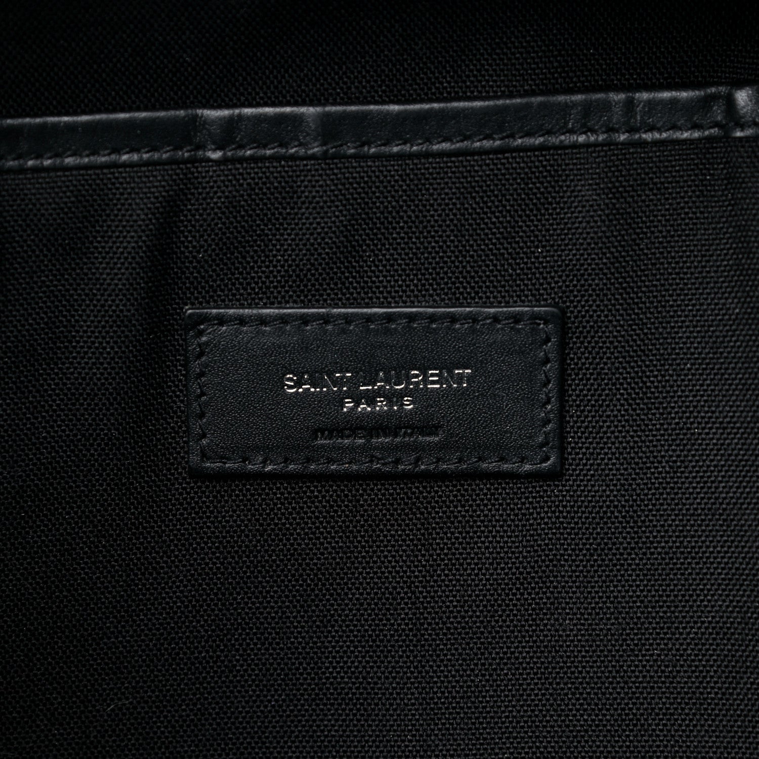 Saint Laurent Calfskin City Backpack Black 5 of 12