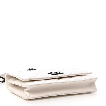 Chanel Caviar Quilted My Everything Wallet On Chain WOC White 4 of 12