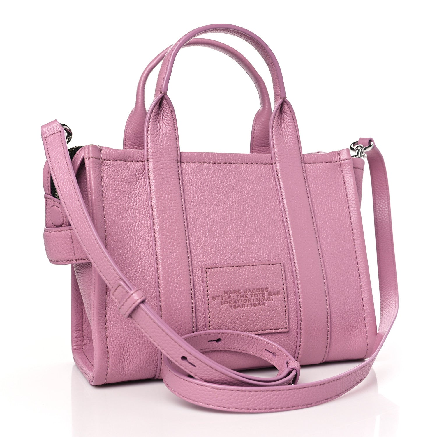 Marc Jacobs Grained Calfskin Small The Tote Bag Lilas 3 of 9