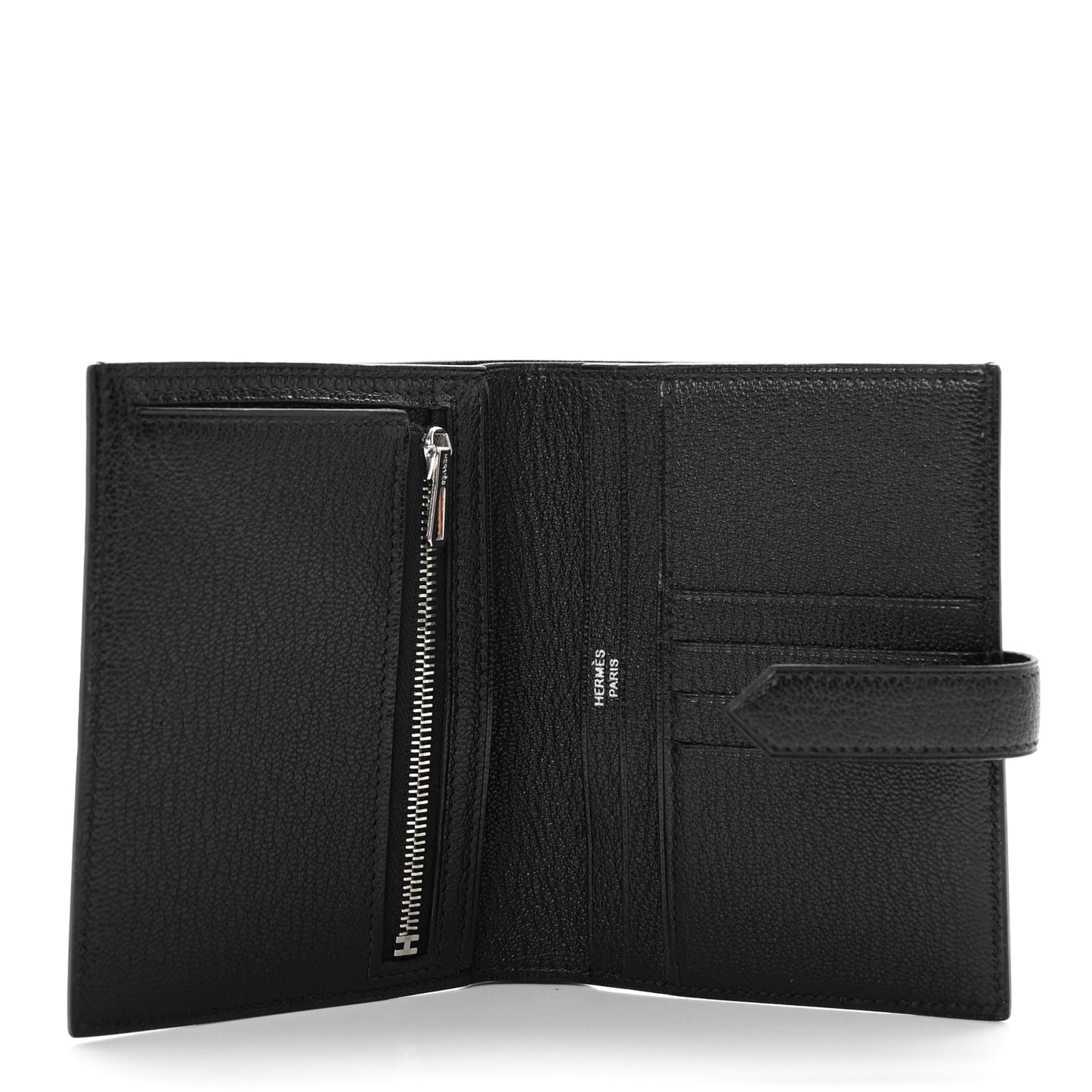 Chevre Mysore Bearn Compact Wallet Black