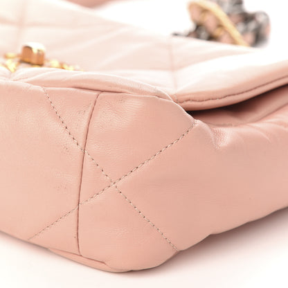Chanel Goatskin Quilted Medium 19 Flap Light Pink 10 of 11