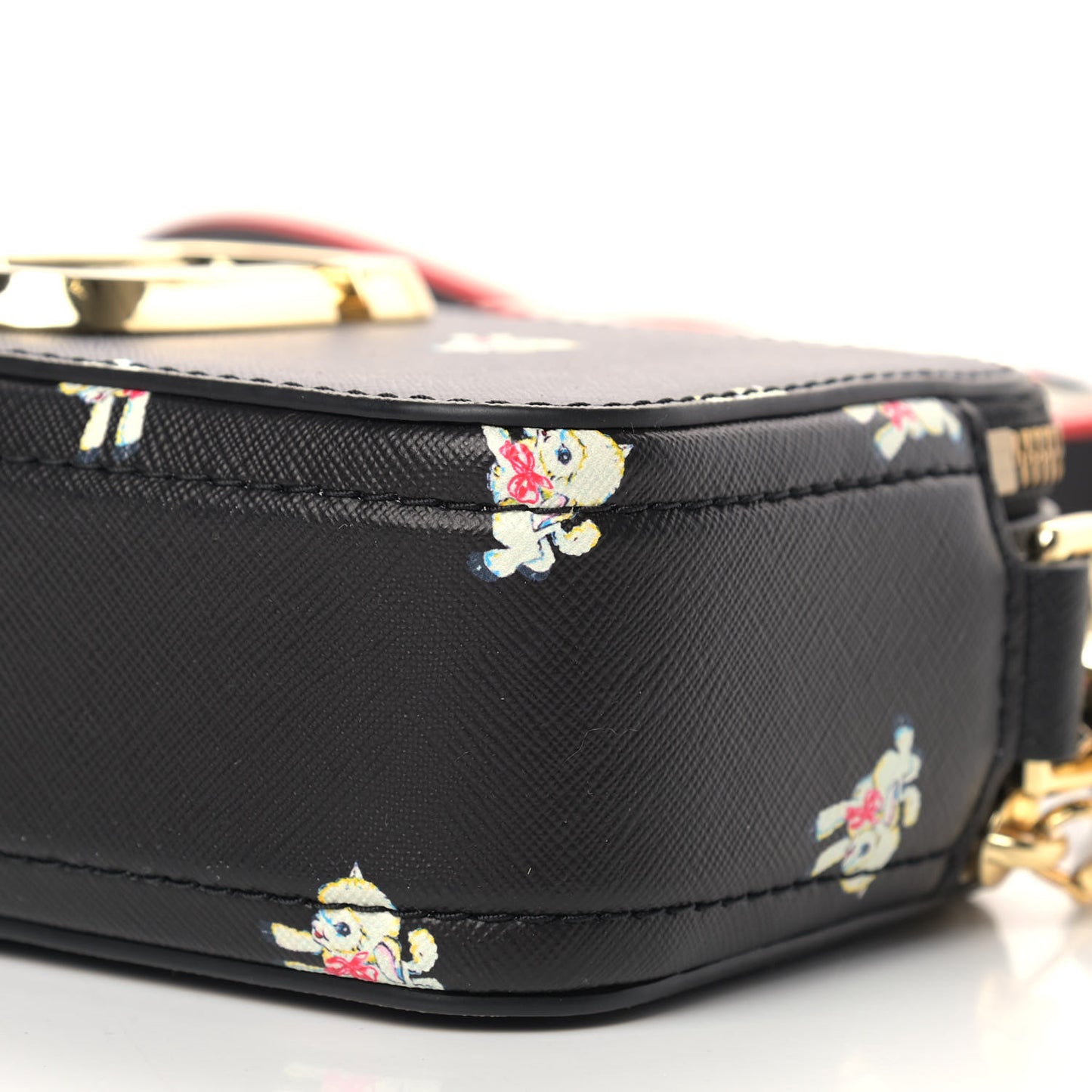Saffiano Small My Life Is Crap Snapshot Camera Bag Black