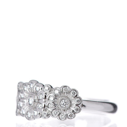 Tiffany Platinum Diamond Three Flower Ring 50 5.5 3 of 6