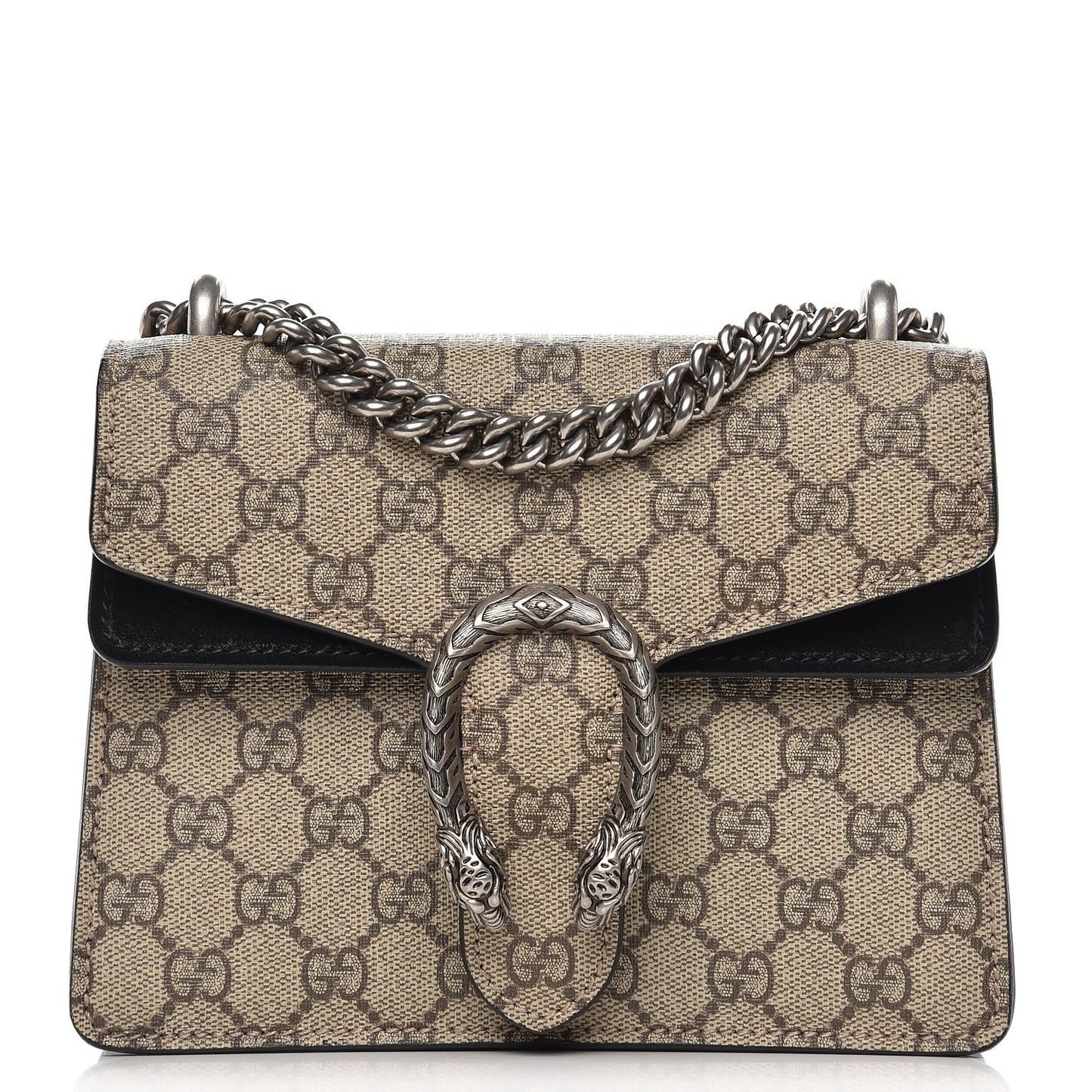 GG Supreme Monogram Mini Dionysus Shoulder Bag Black