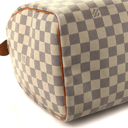 Louis Vuitton Damier Azur Speedy 30 10 of 13