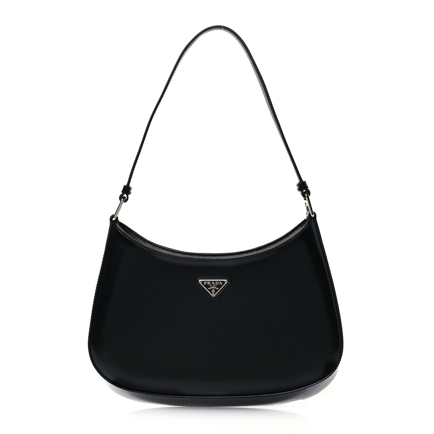 Spazzolato Cleo Shoulder Bag Black