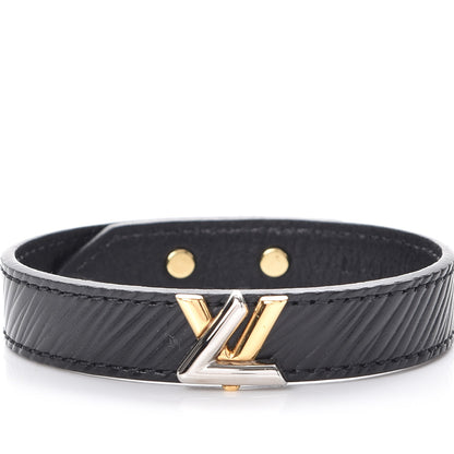 Louis Vuitton Epi Twist It Bracelet 19 Black 4 of 8