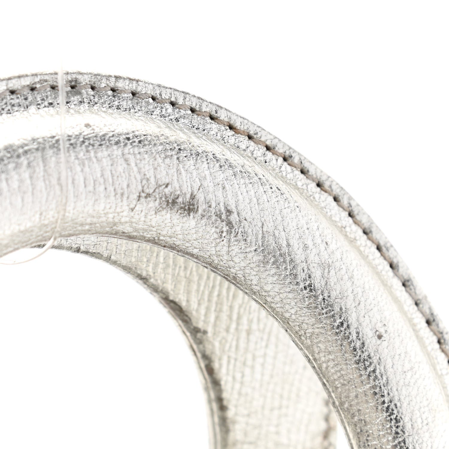 Christian Dior Metallic Grained Calfskin Cannage Small Lucky Badges My Lady Dior Silver 15 of 17