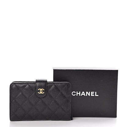 Chanel Caviar Quilted Zipped Pocket Wallet Black 9 of 9