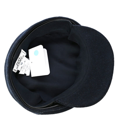 Hermes Laine Dani Cap 58 Marine Black 5 of 6