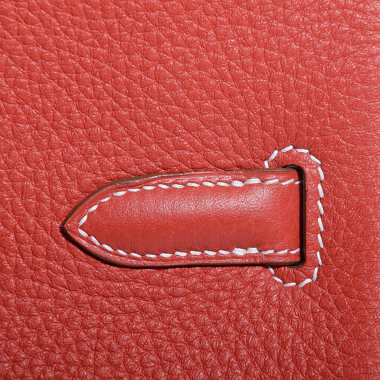 Togo Eclat Birkin 40 Sanguine and Blanc