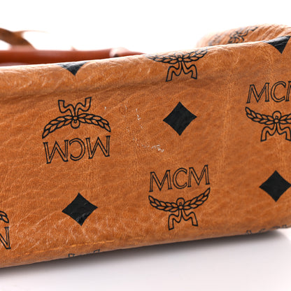 MCM Visetos Mini Boston Bag Cognac 15 of 28