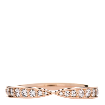 Tiffany 18K Rose Gold Diamond Harmony Band Ring 48 4.5 1 of 4