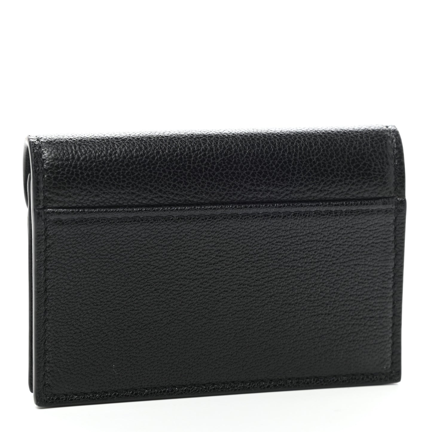 Goatskin Saddle Card Holder Black