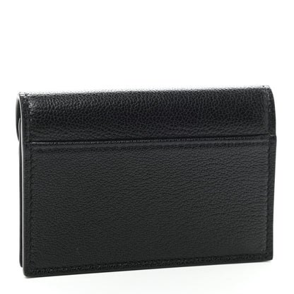 Christian Dior Goatskin Saddle Card Holder Black 3 of 8