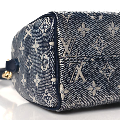 Louis Vuitton Monoglam Speedy Bandouliere 20 Blue 6 of 8