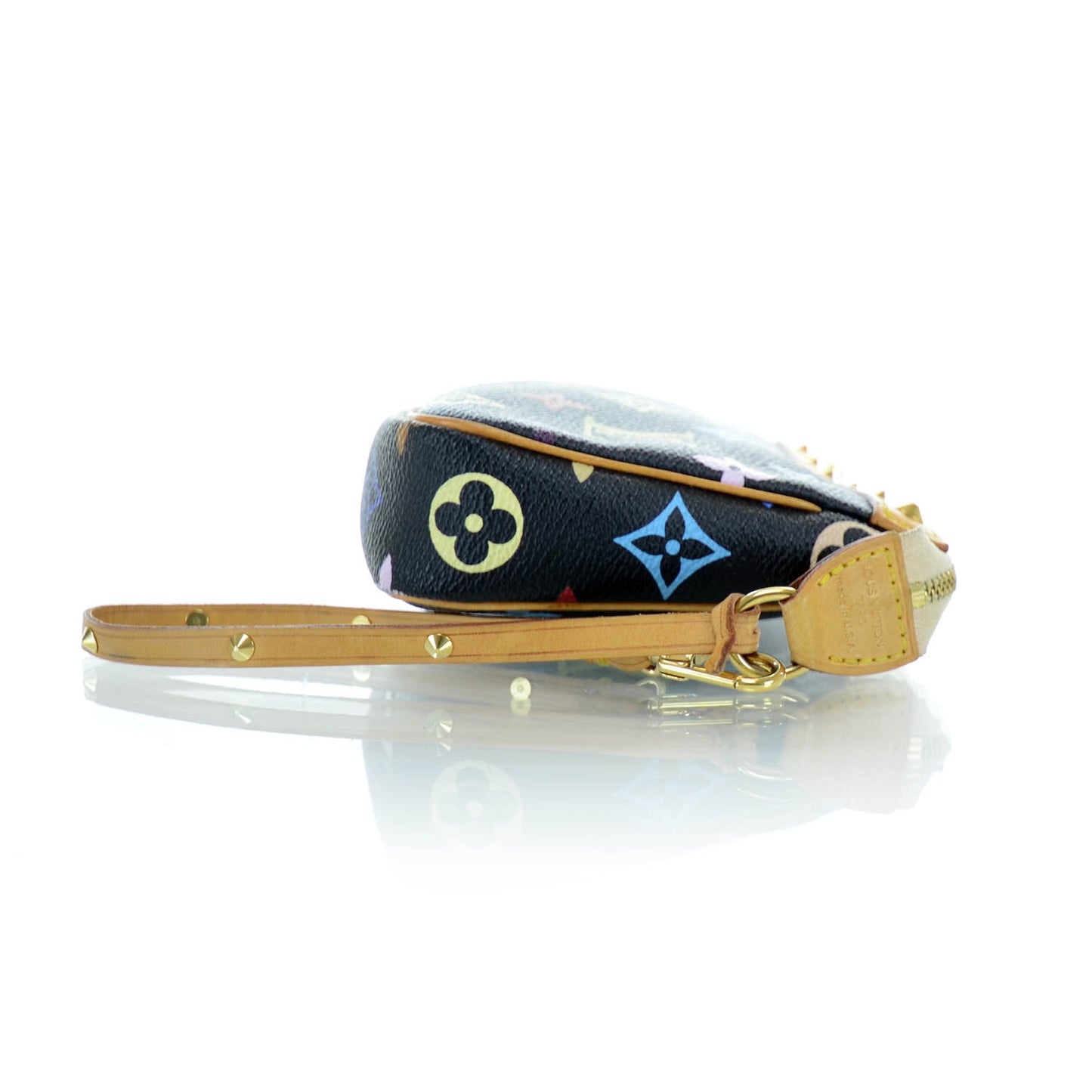Monogram Multicolor Pochette Accessories Black