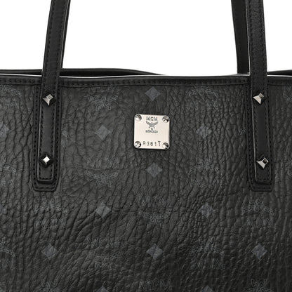 MCM Visetos Medium Anya Shopper Tote Black 7 of 11