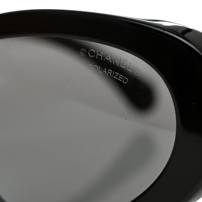 Chanel Acetate Oval Sunglasses 5515-A Black 7 of 9