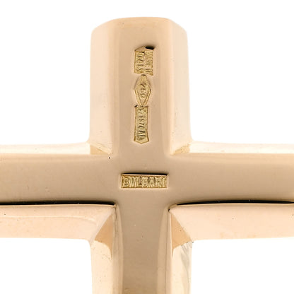 Bulgari 18K Yellow Gold Cross Pendant 4 of 4