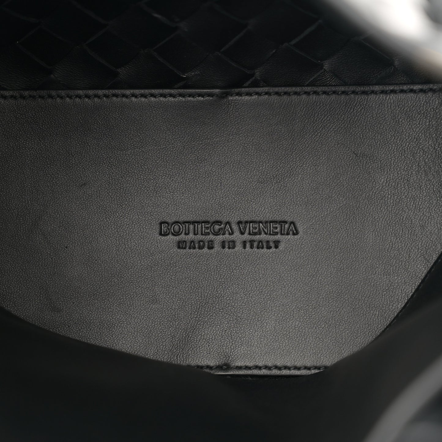 Nappa Intrecciato Small Andiamo Shoulder Bag Black