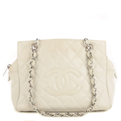 Chanel Caviar Quilted Petit Timeless Tote PTT White 1 of 11