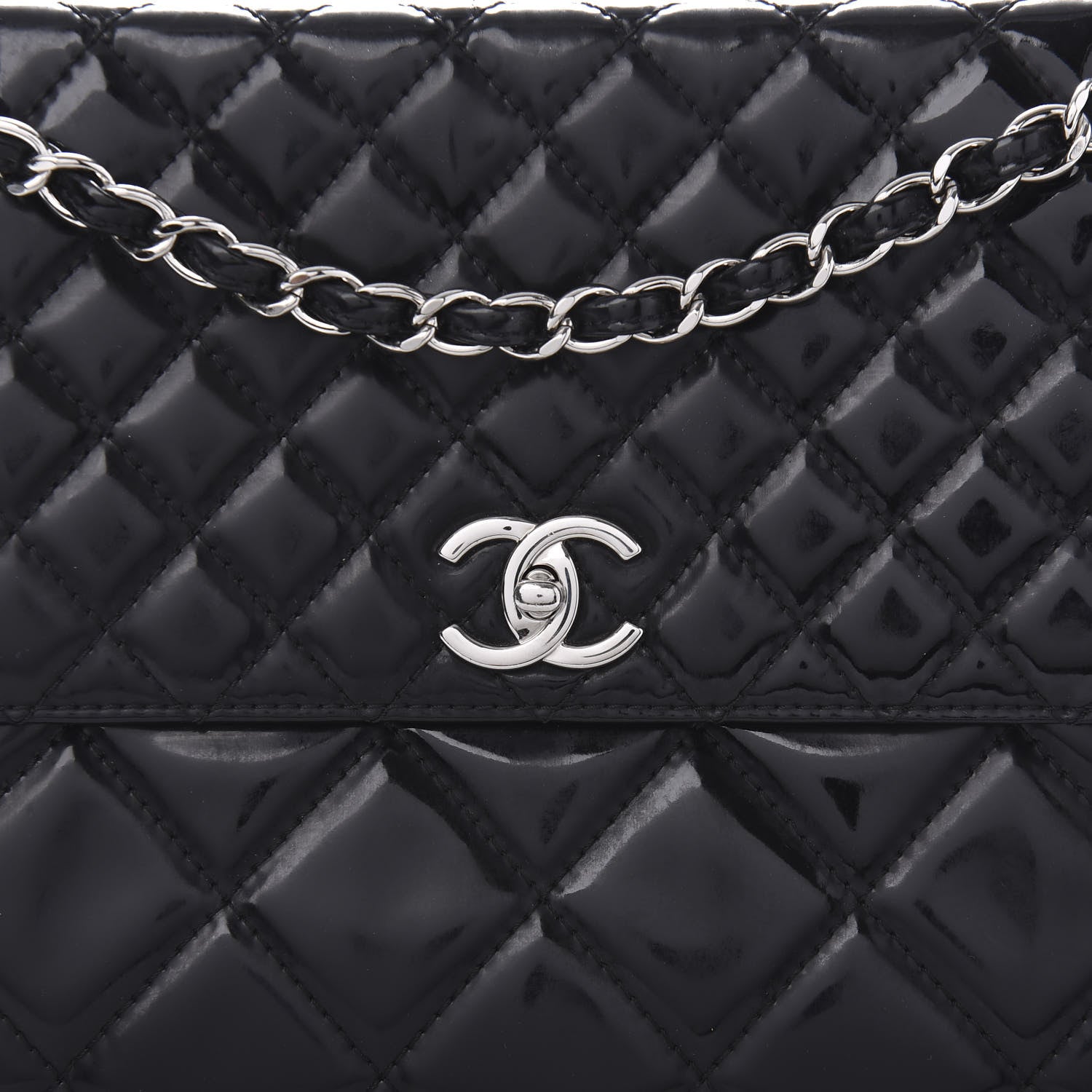 Chanel Vinyl Quilted In the Business Flap Bag Black 19 of 22
