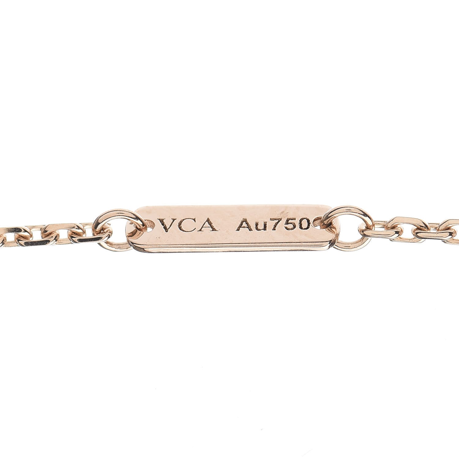 Van Cleef & Arpels 18K Rose Gold Carnelian Perlee Couleurs Pendant Necklace 5 of 5