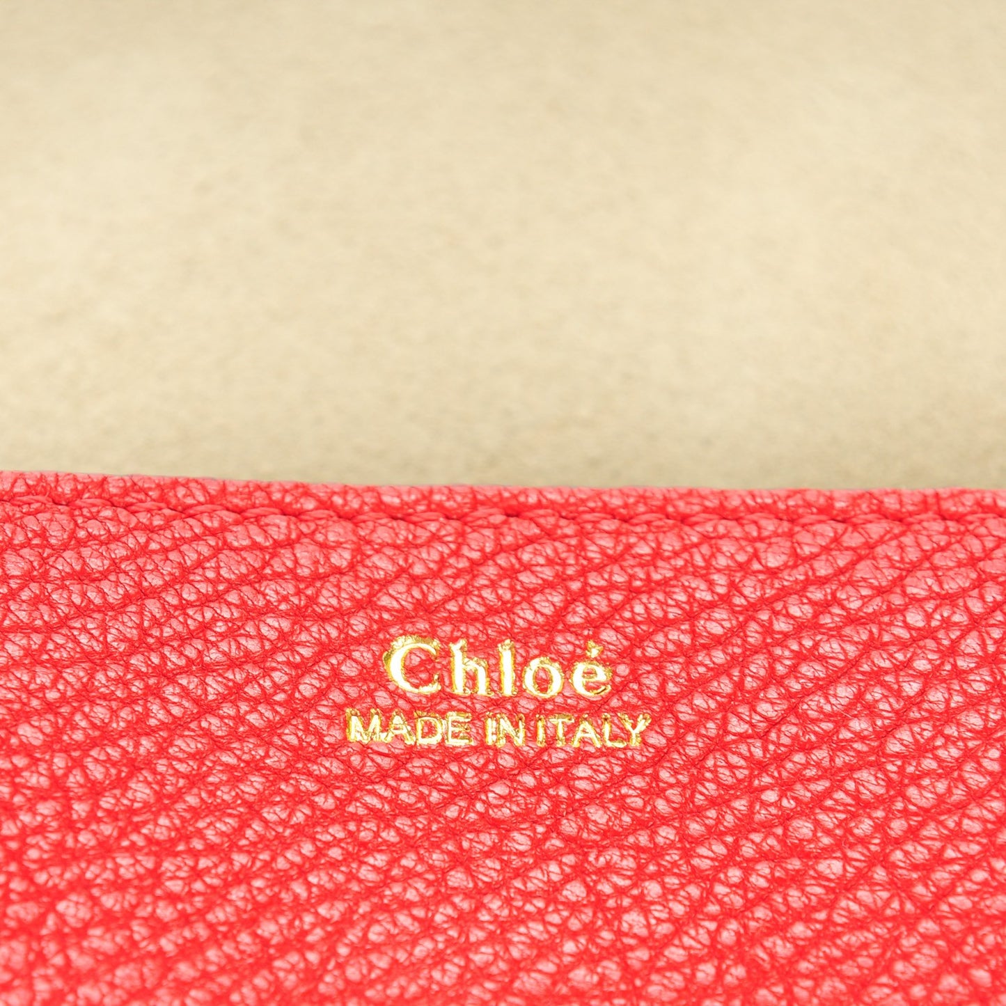 Grained Lambskin Mini Drew Shoulder Bag Plaid Red