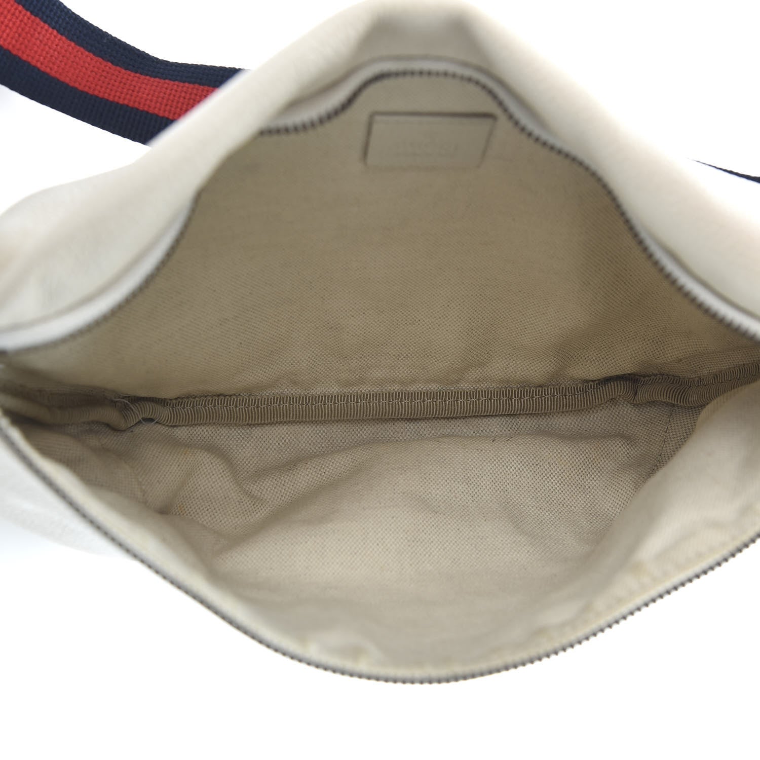 Gucci Grained Calfskin Logo Belt Bag White 4 of 9