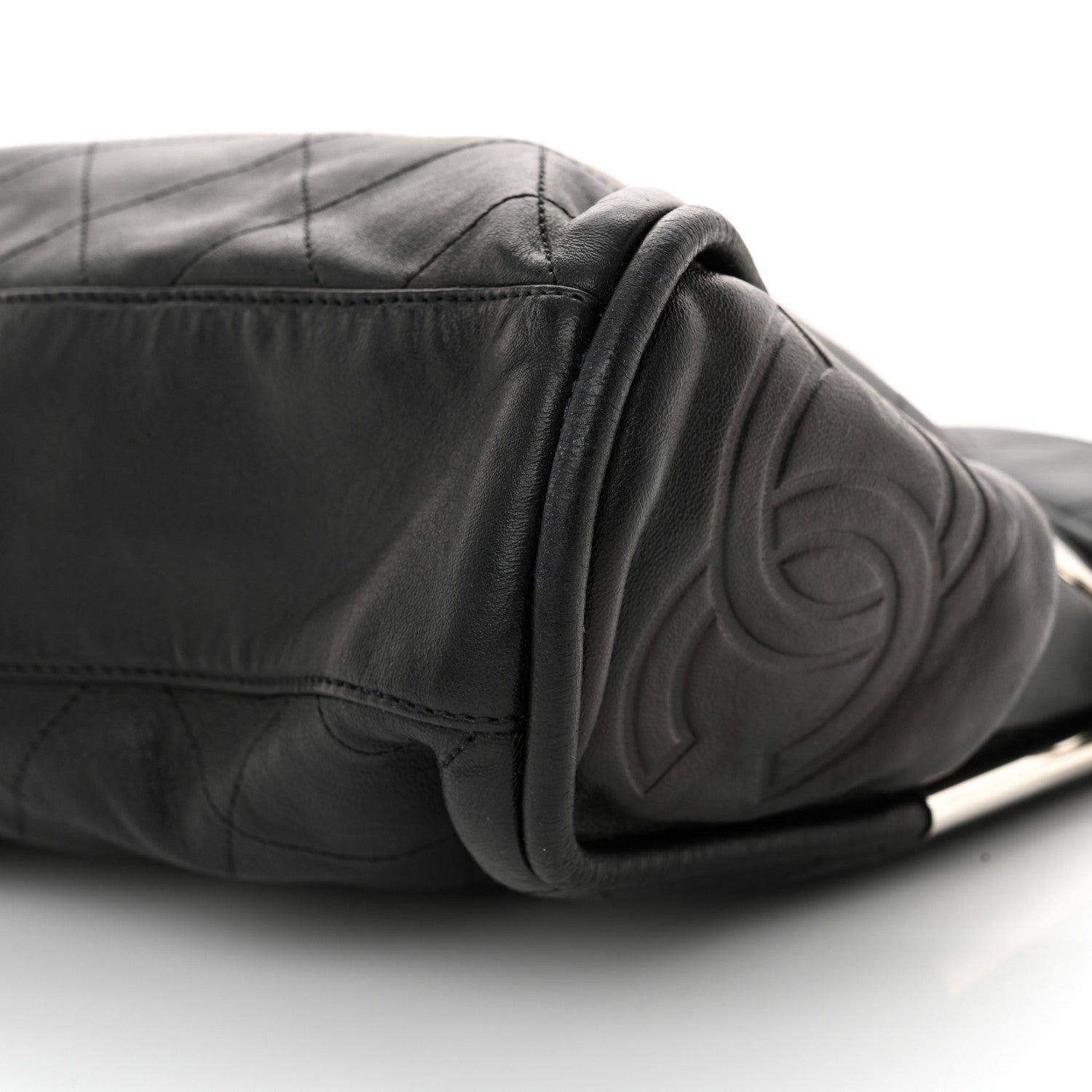 Chanel Lambskin Stitched Medium Ultimate Soft Tote Black 10 of 12