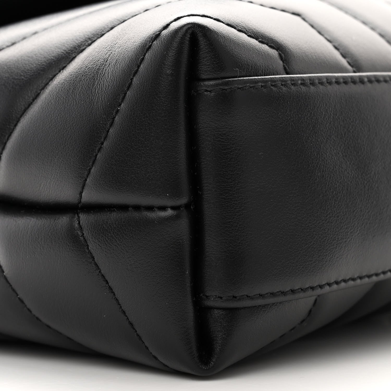 Saint Laurent Calfskin Y Quilted Monogram Toy Loulou Crossbody Bag Black 9 of 11