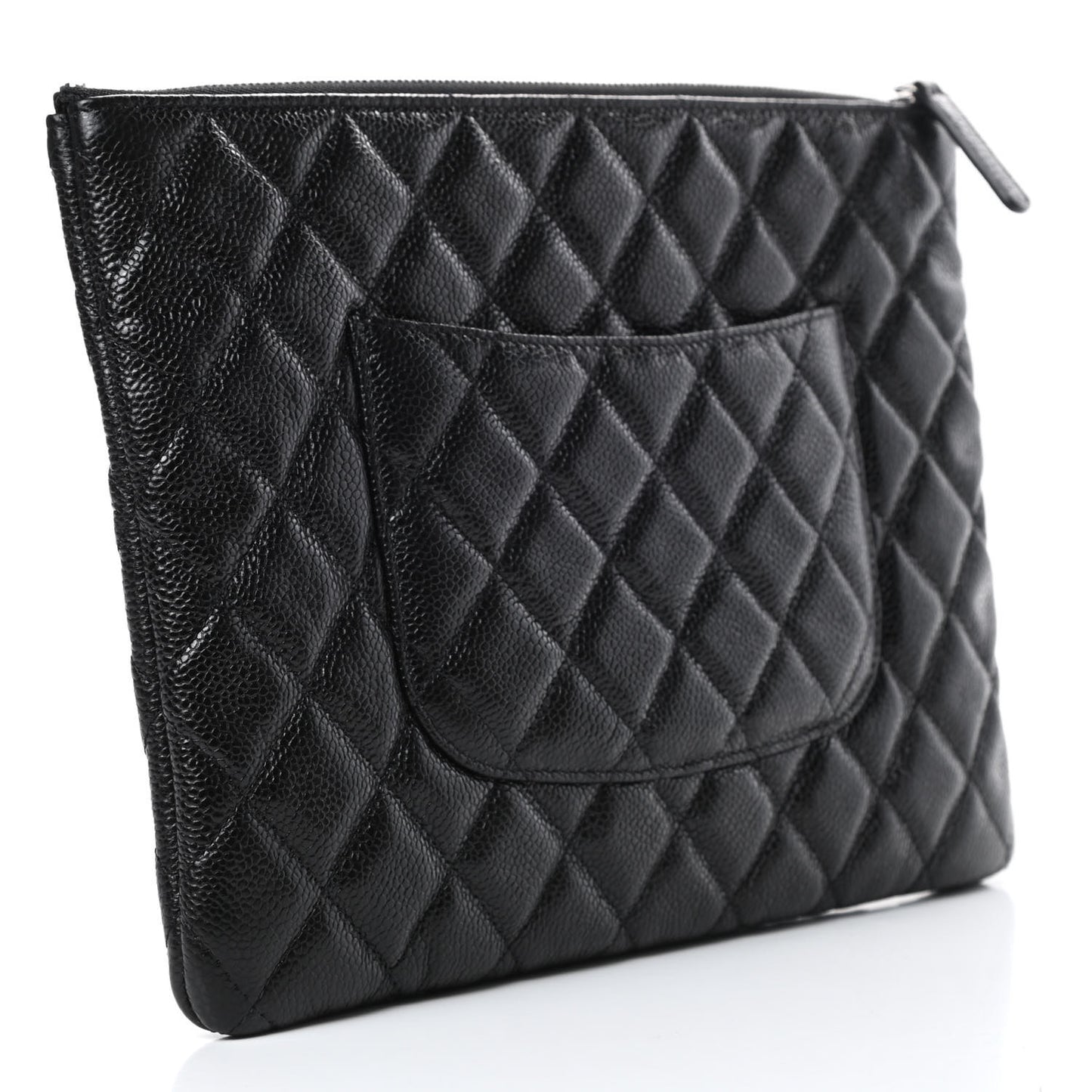 Caviar Quilted Medium Cosmetic Case So Black
