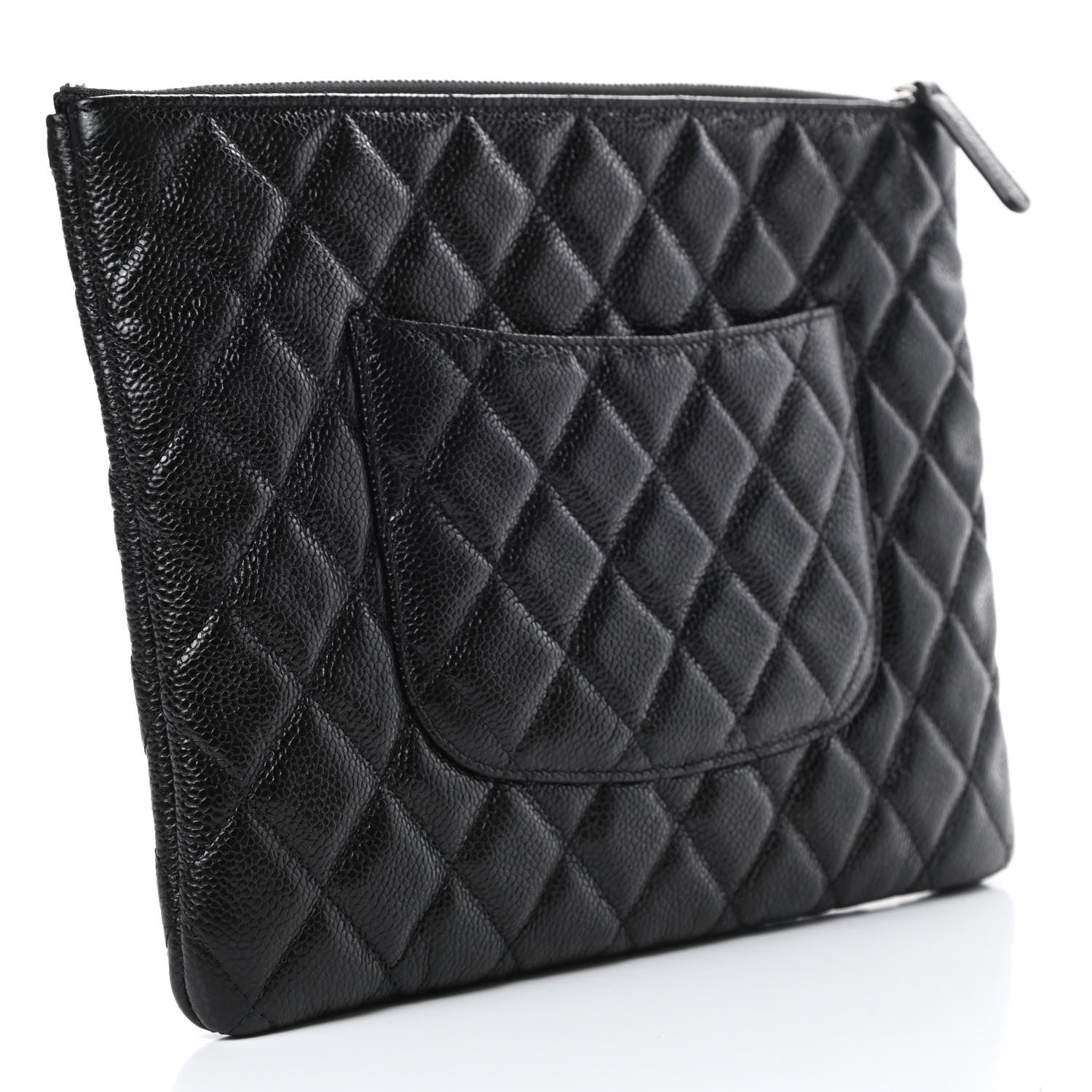 Chanel Caviar Quilted Medium Cosmetic Case So Black 3 of 8