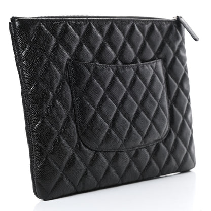 Chanel Caviar Quilted Medium Cosmetic Case So Black 3 of 8