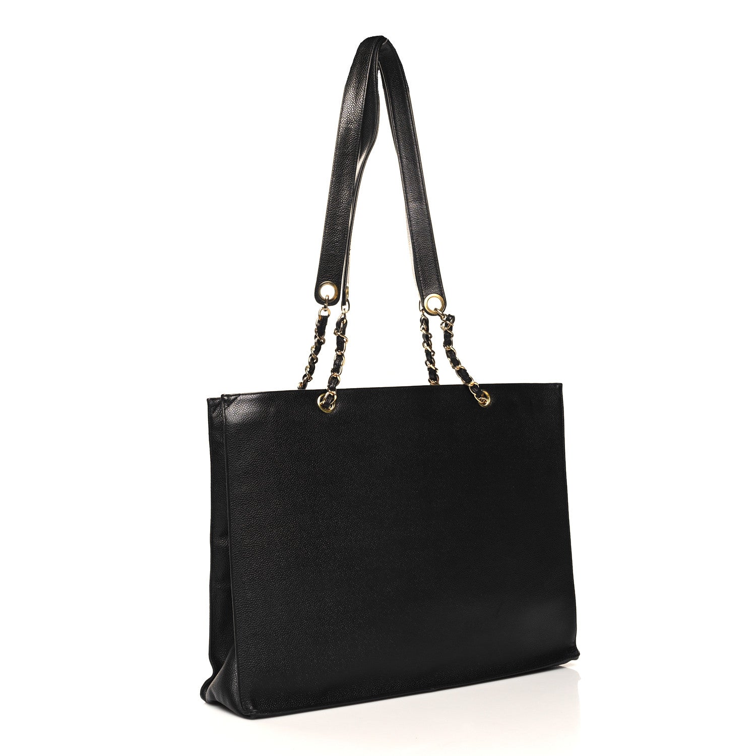 Chanel Caviar CC Shopper Tote Black 3 of 10
