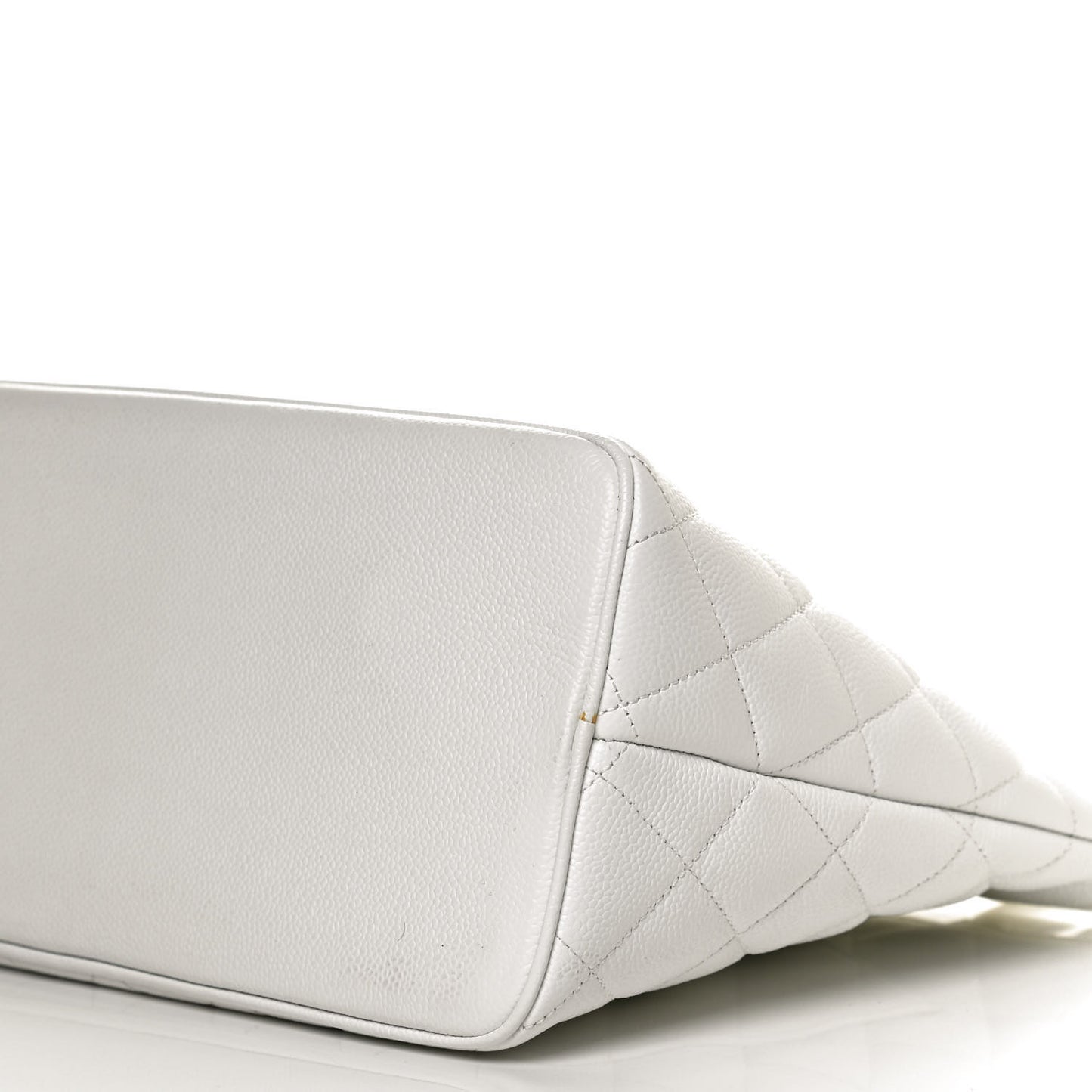 Caviar Quilted Medallion Tote White