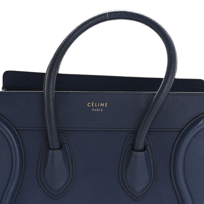 Celine Drummed Calfskin Micro Luggage Marine 8 of 16