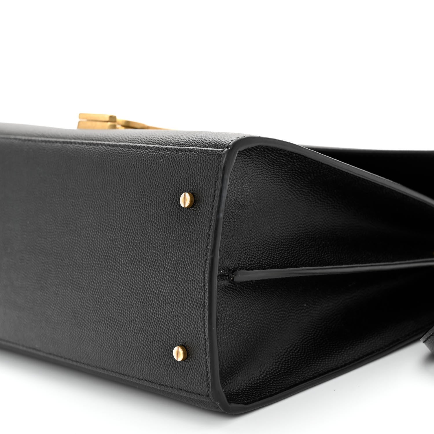 Saint Laurent Grain de Poudre Medium Classic Monogram Cassandra Top Handle Black 9 of 10