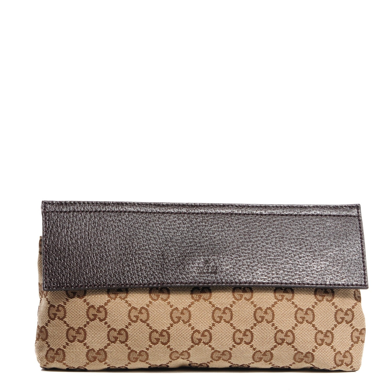 Gucci Monogram Pouch Bag Dark Brown 1 of 8