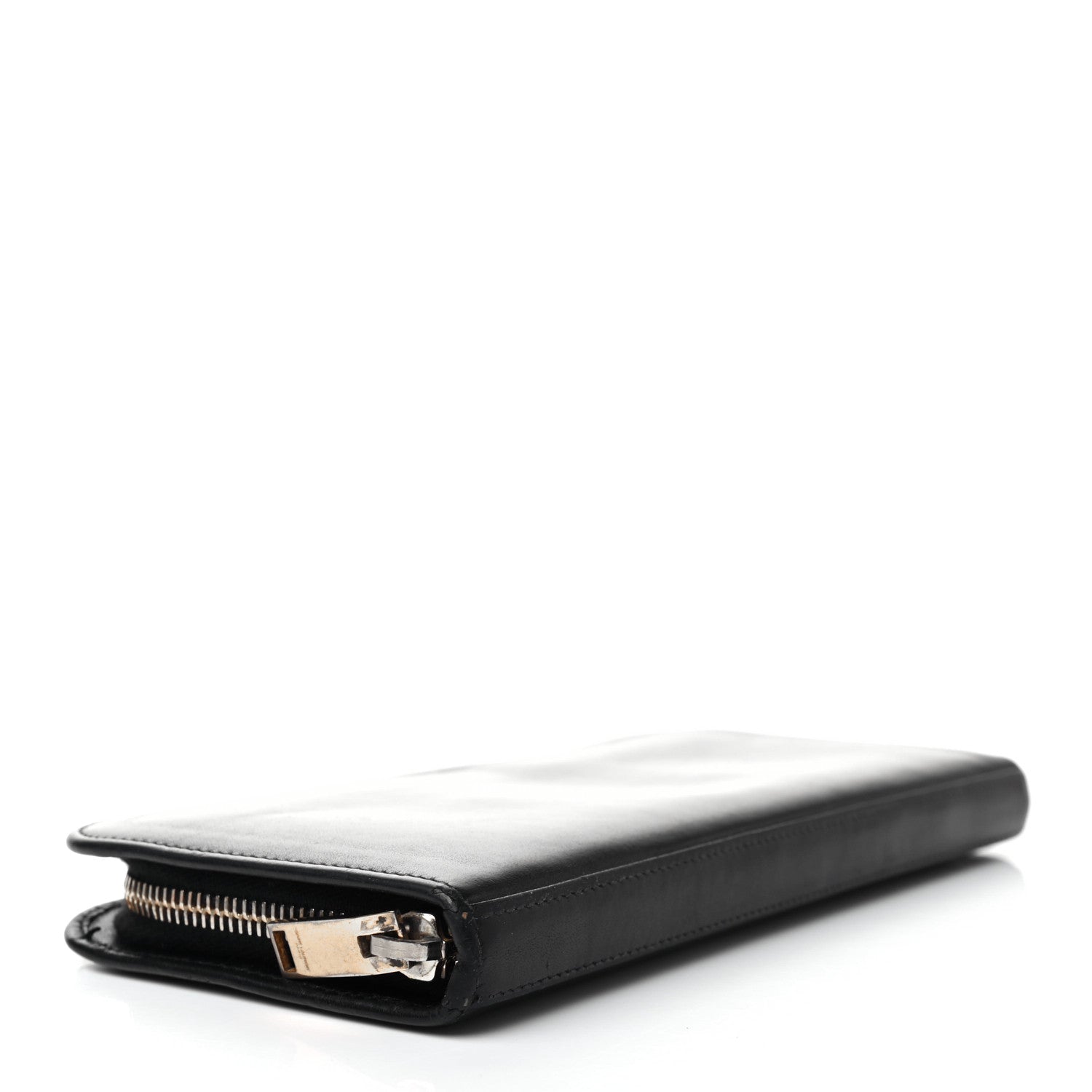 Saint Laurent Calfskin Classic Zip Around Continental Wallet Black 4 of 8