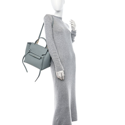 Celine Grained Calfskin Mini Belt Bag Cloud 2 of 17