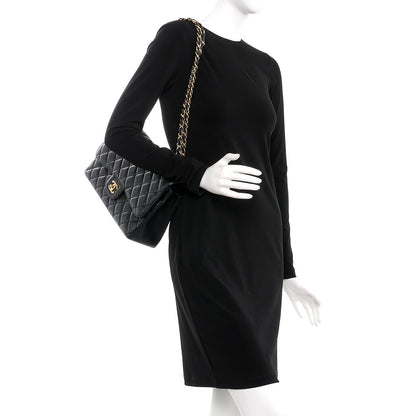 Chanel Caviar Quilted Jumbo Double Flap Black 2 of 9