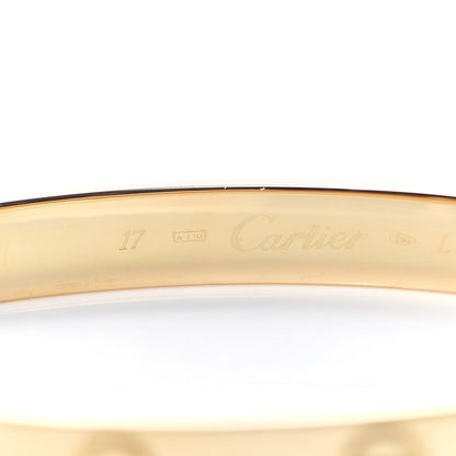 Cartier 18K Yellow Gold LOVE Bracelet 17 5 of 7