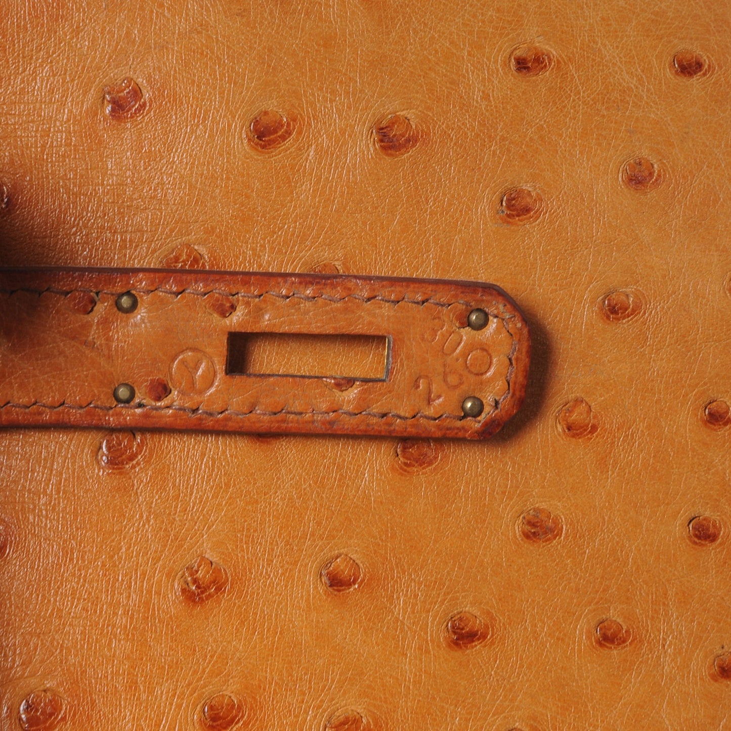 Ostrich Kelly Retourne 32 Gold